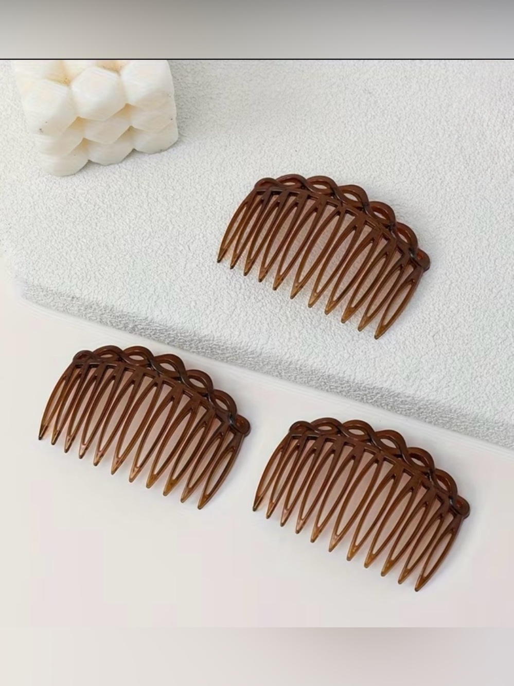 Set of 3 Hair Combs - Picture 2 of 3